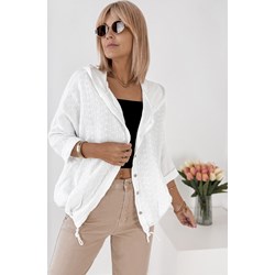Bluza damska biała jesienna  - zdjęcie produktu