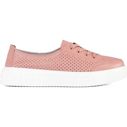 Sergio Leone trampki damskie sznurowane z tworzywa sztucznego casual na platformie  - zdjęcie produktu