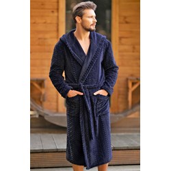 Granatowy szlafrok męski Italian Fashion  - zdjęcie produktu