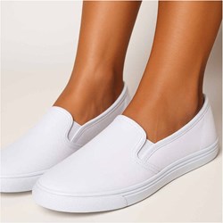 Trampki damskie bez zapięcia z tkaniny  - zdjęcie produktu