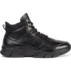 Buty zimowe męskie czarne casualowe na jesień  - zdjęcie produktu