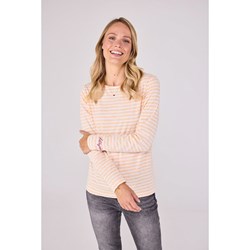 Bluzka damska Lieblingsstück z haftem z długimi rękawami casualowa z okrągłym dekoltem  - zdjęcie produktu