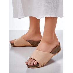 Klapki damskie Royalfashion.pl na koturnie bez zapięcia na lato  - zdjęcie produktu