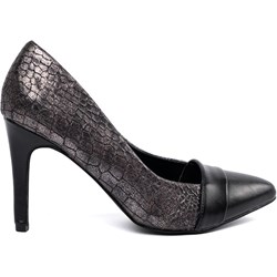 Czółenka Good-In na szpilce eleganckie w zwierzęcy wzór  - zdjęcie produktu