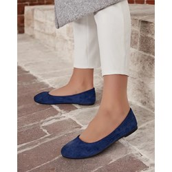 Balerinki Royalfashion.pl płaskie granatowe casual  - zdjęcie produktu