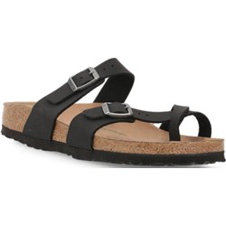 Klapki damskie BIRKENSTOCK z tkaniny letnie bez zapięcia  - zdjęcie produktu