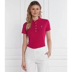 Bluzka damska Polo Ralph Lauren z kołnierzykiem z elastanu  - zdjęcie produktu