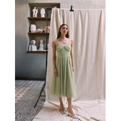 Sukienka Mohito casual żółta midi na ramiączkach  - zdjęcie produktu