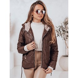 Kurtka damska Dstreet brązowa krótka bez kaptura  - zdjęcie produktu