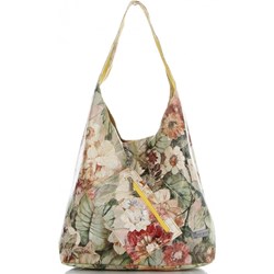 Shopper bag Vittoria Gotti z nadrukiem na ramię skórzana wakacyjna  - zdjęcie produktu