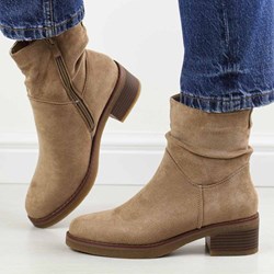 Botki Daszyński eleganckie na zamek  - zdjęcie produktu