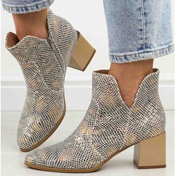 Botki Daszyński na jesień na obcasie  - zdjęcie produktu