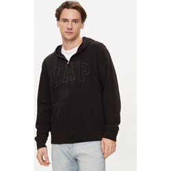 Bluza męska Gap czarna zimowa z napisem  - zdjęcie produktu