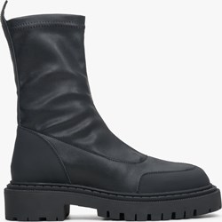 Botki Estro na platformie ze skóry bez zapięcia casualowe  - zdjęcie produktu