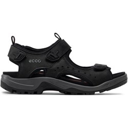 Sandały męskie Ecco z gumy z klamrą na lato  - zdjęcie produktu