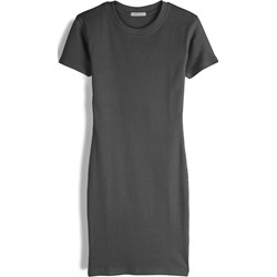 Sukienka szara Gate letnia bawełniana mini z okrągłym dekoltem  - zdjęcie produktu