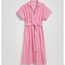 Sukienka Reserved z paskami z tkaniny na uczelnię koszulowa  - zdjęcie produktu