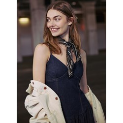 Sukienka Reserved w serek z elastanu z długimi rękawami mini  - zdjęcie produktu