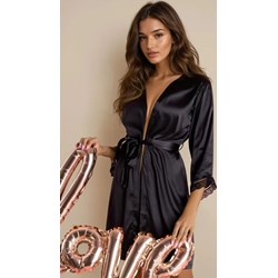 Szlafrok damski czarny Livia Corsetti  - zdjęcie produktu