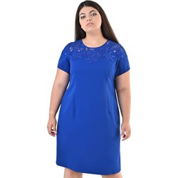 Sukienka Fokus z okrągłym dekoltem koronkowa  - zdjęcie produktu