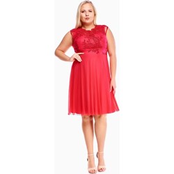 Sukienka Fokus z krótkim rękawem na randkę elegancka  - zdjęcie produktu