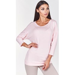 Bluzka damska Fokus z wiskozy bez wzorów z długimi rękawami casual  - zdjęcie produktu