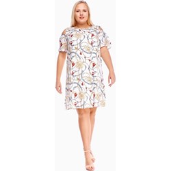 Sukienka Fokus dla puszystych z krótkimi rękawami na urodziny  - zdjęcie produktu