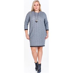 Sukienka Fokus z długim rękawem na wiosnę na co dzień  - zdjęcie produktu