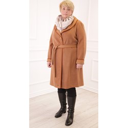 Płaszcz damski pomarańczowa Fokus z wełny  - zdjęcie produktu