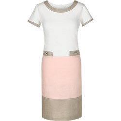 Sukienka Fokus z krótkim rękawem z okrągłym dekoltem midi  - zdjęcie produktu