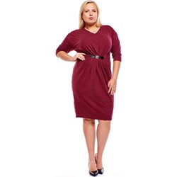 Sukienka Fokus na wiosnę z długimi rękawami midi  - zdjęcie produktu