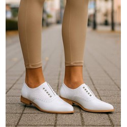 Półbuty damskie białe casual  - zdjęcie produktu