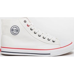 Białe trampki męskie BIG STAR sznurowane na lato  - zdjęcie produktu