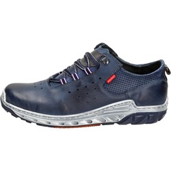 Półbuty męskie granatowe Suzana.pl skórzane  - zdjęcie produktu