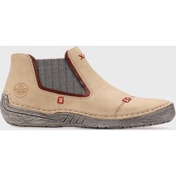 Botki Rieker casual na płaskiej podeszwie ze skóry  - zdjęcie produktu