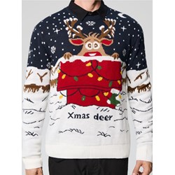 Sweter męski Sinsay w nadruki  - zdjęcie produktu