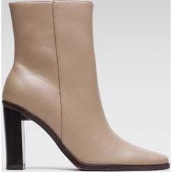 Botki Jenny Fairy z zamkiem brązowe eleganckie  - zdjęcie produktu