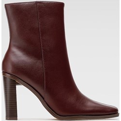Botki Jenny Fairy eleganckie z zamkiem na obcasie  - zdjęcie produktu
