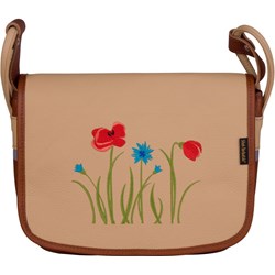 Listonoszka młodzieżowa skórzana z haftem  - zdjęcie produktu