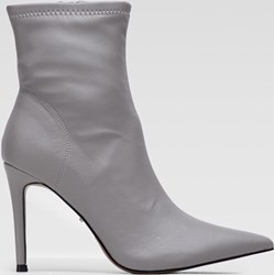 Botki DeeZee szare jesienne na szpilce na zamek  - zdjęcie produktu