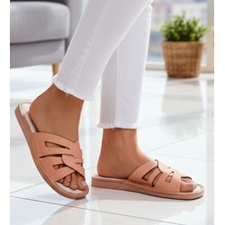 Kapcie damskie Pantofelek24 ze skóry  - zdjęcie produktu