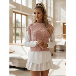 Sweter damski Dstreet z okrągłym dekoltem  - zdjęcie produktu