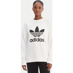 Bluza damska Adidas sportowa biała krótka  - zdjęcie produktu