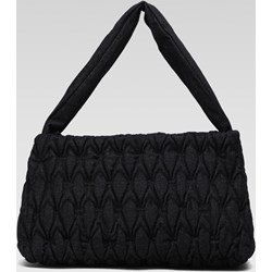 Czarna shopper bag Jenny Fairy z nadrukiem duża elegancka bez dodatków  - zdjęcie produktu