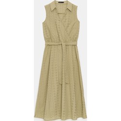 Sukienka Mohito w serek zielona koszulowa  - zdjęcie produktu