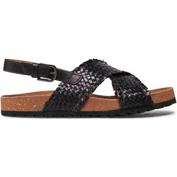 Sandały damskie Lasocki czarne płaskie  - zdjęcie produktu