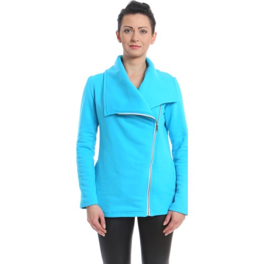 niebieska bluza Adidas w gwiazdki rozpinana sezon wiosenny