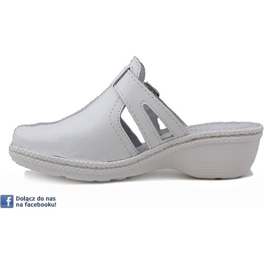 BUTY DAMSKIE KLAPKI BIAŁE SYRENA SKÓRA NATURALNA sohobuty pl szary skórzane BUTY DAMSKIE KLAPKI BIAŁE SYRENA SKÓRA NATURALNA sohobuty pl szary skórzane