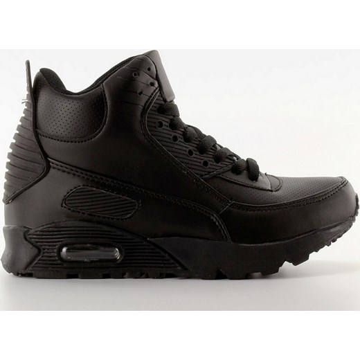 Obuwie sportowe za kostkę B3701 black niebieski Obuwie sportowe za kostkę B3701 black czarne | Black sneaker