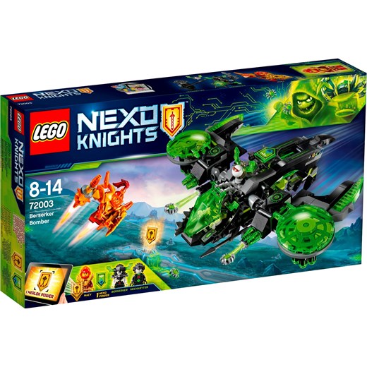 Klocki Lego Nexo Knights Bombowiec Berserkera 72003 Zielony